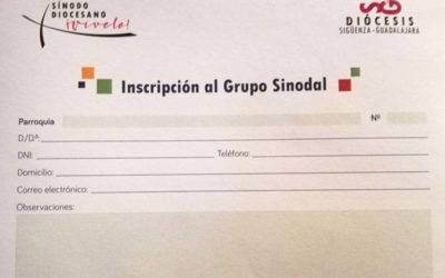 Una semana para inscribirse a los grupos sinodales