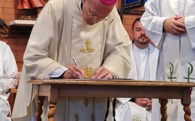 El obispo diocesano firmó las propuestas sinodales